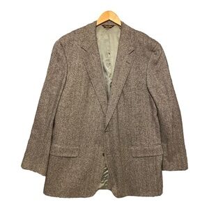 Vintage Brook Brother Herringbone Wool Blazer Jacket Men’s Size 46